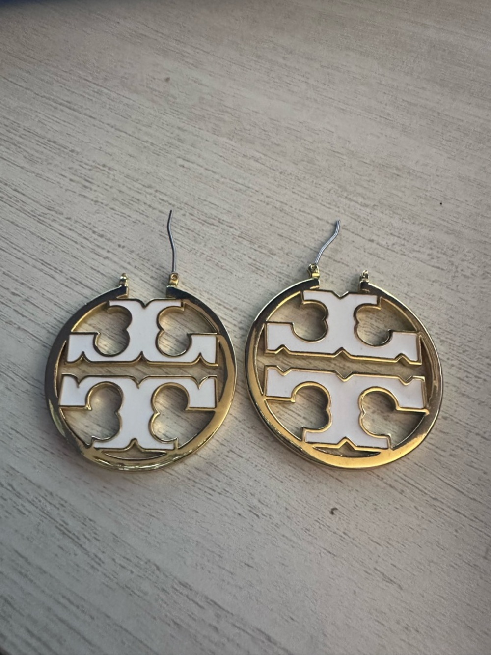 Tory Butch hoop earrings!
